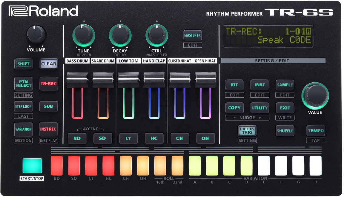 Roland TR-6S caixa de ritmos para m&uacute;sica eletr&oacute;nica