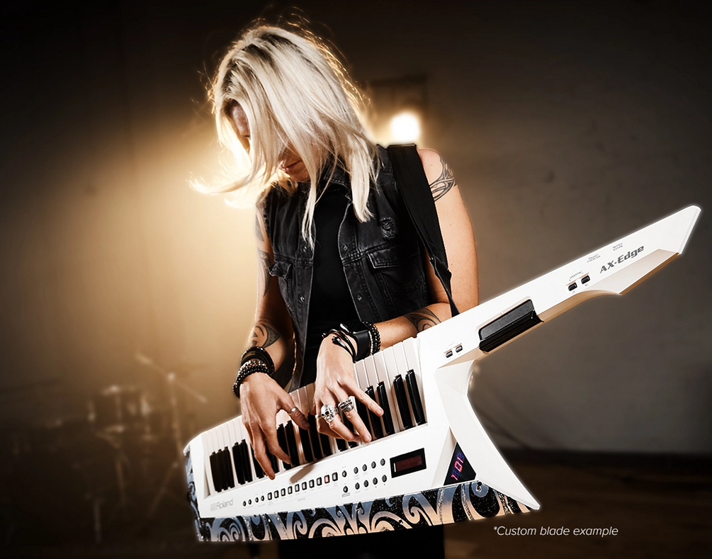KEYTAR Profissional Roland AX-EDGE-W Branco Tecnologia ZEN-CORE