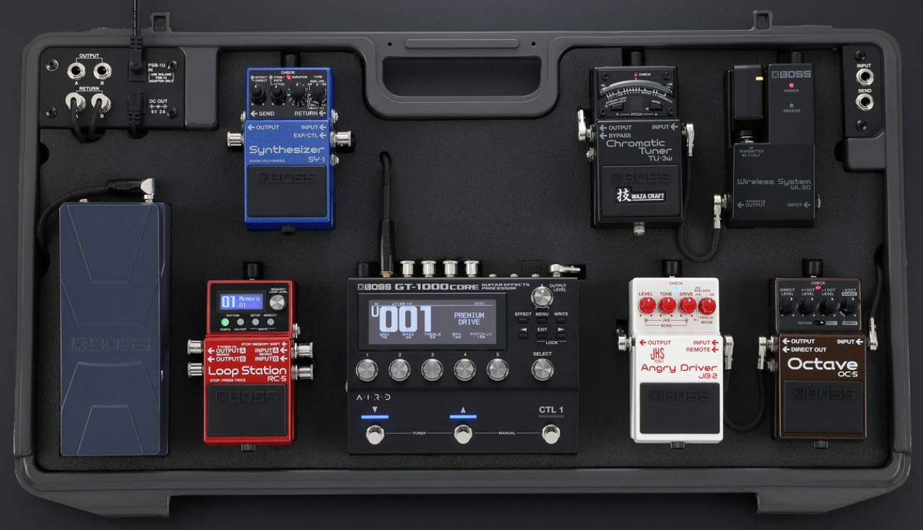 BOSS BCB-90X Pedalboard para 9 Pedais Compactos Efeitos