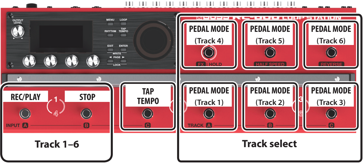 BOSS RC-600 Pedaleira Loop Station 6 Pistas Stereo USB com Caixa de Ritmos