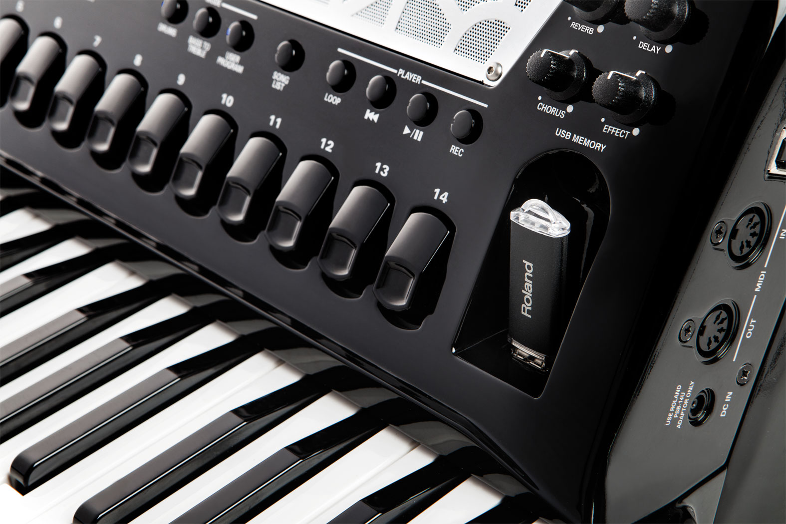 Roland FR-8X BK Acordeão Electrónico Profissional de Teclas Preto