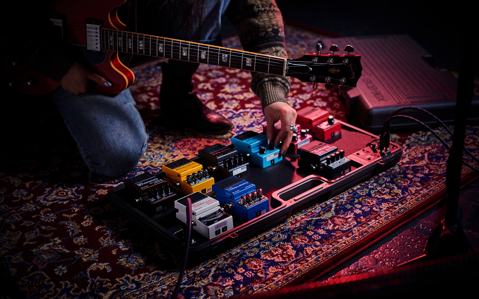BOSS BCB-90X Pedalboard para 9 Pedais Compactos Efeitos