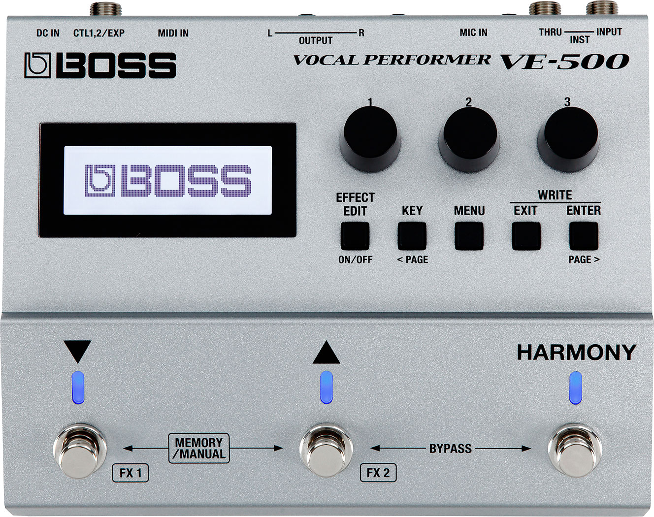 BOSS VE-500 Pedaleira Processador de Voz de Nível Profissional