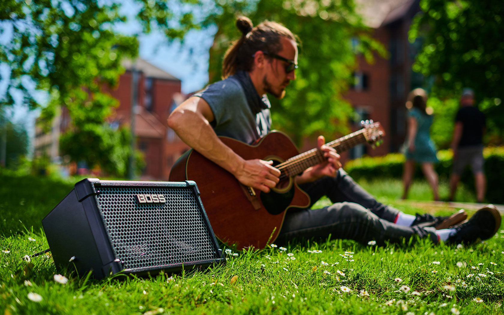 BOSS CUBE STREET II BLACK Coluna Amplificada a Pilhas