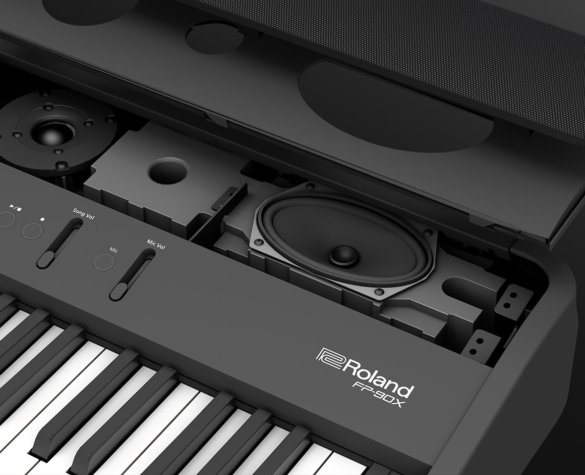 Roland FP-90X BK Piano Profissional Preto com Bluetooth e porta USB