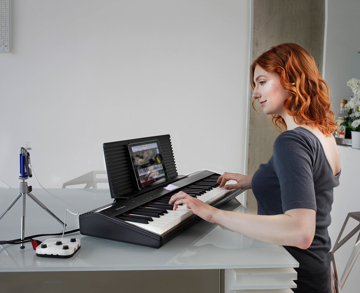 Roland GO:PIANO Piano Digital Elétrico portátil colunas económico pilhas computador Bluetooth