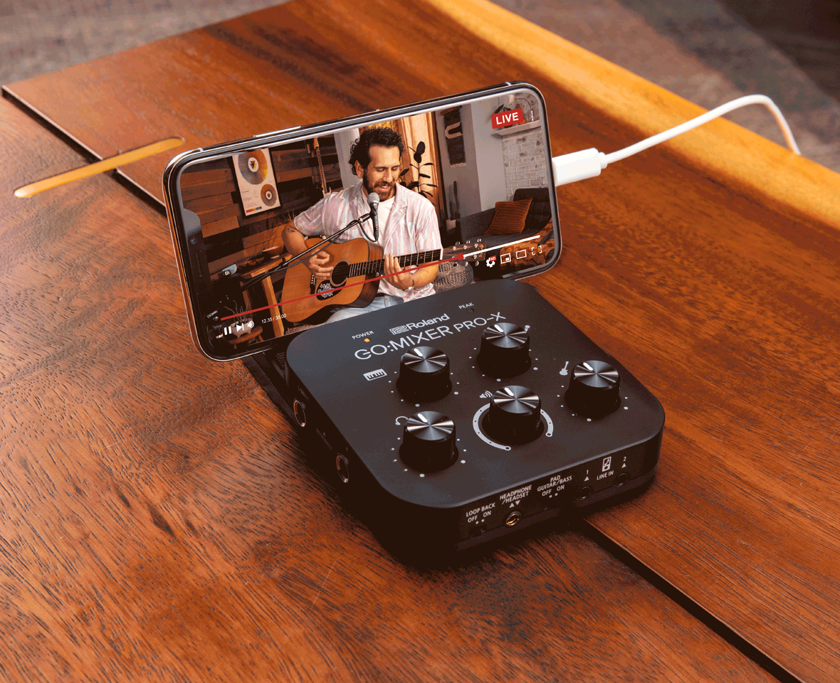 Roland GO:MIXER PRO-X Mesa Mistura para Telemóveis e Tablets