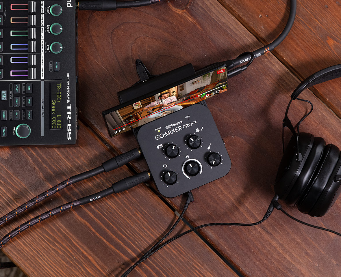Roland GO:MIXER PRO-X Mesa Mistura para Telemóveis e Tablets