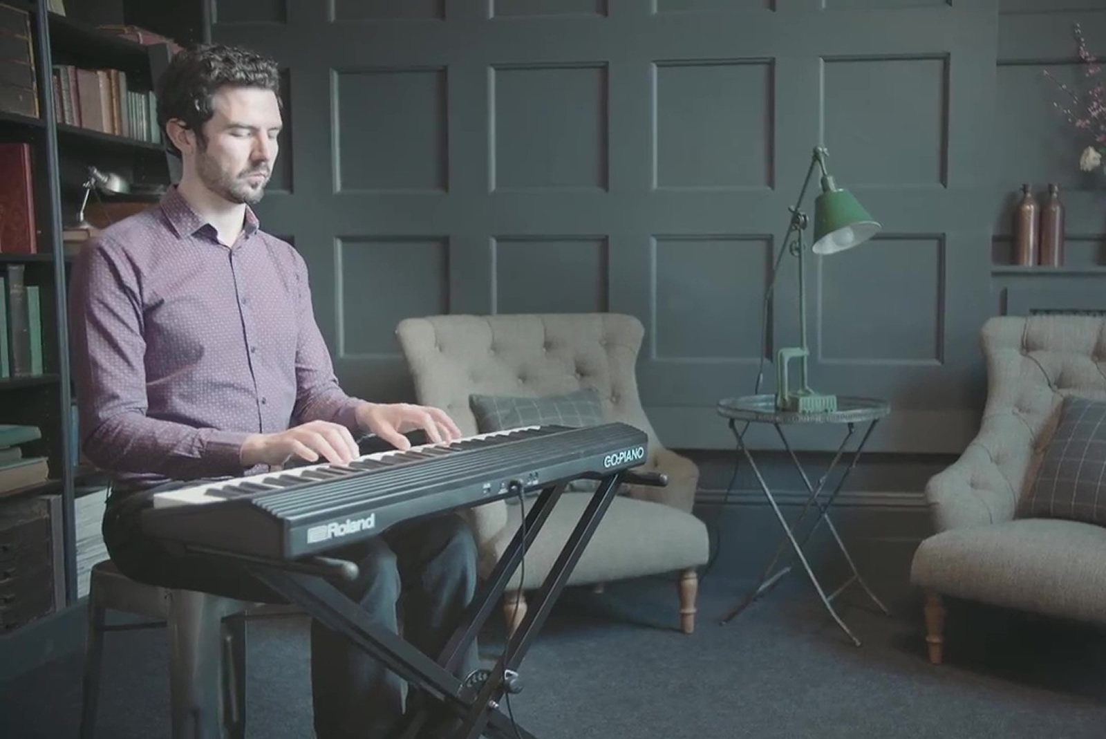Roland GO:PIANO Piano Digital Elétrico portátil colunas económico pilhas computador Bluetooth
