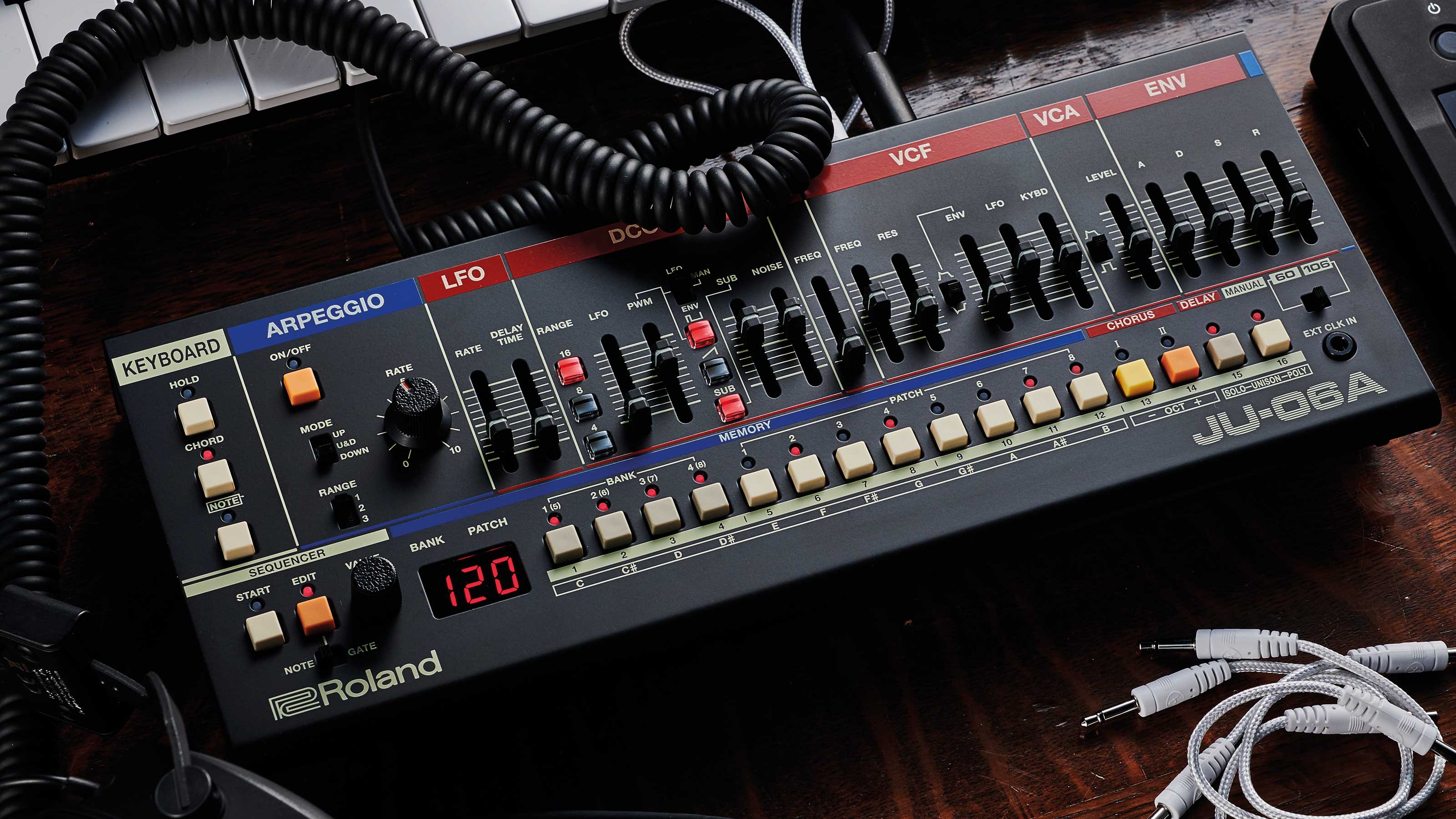 Roland JU-06A Recriação Autêntica Sintetizadores Vintage JUNO-60 e JUNO-106 BOUTIQUE