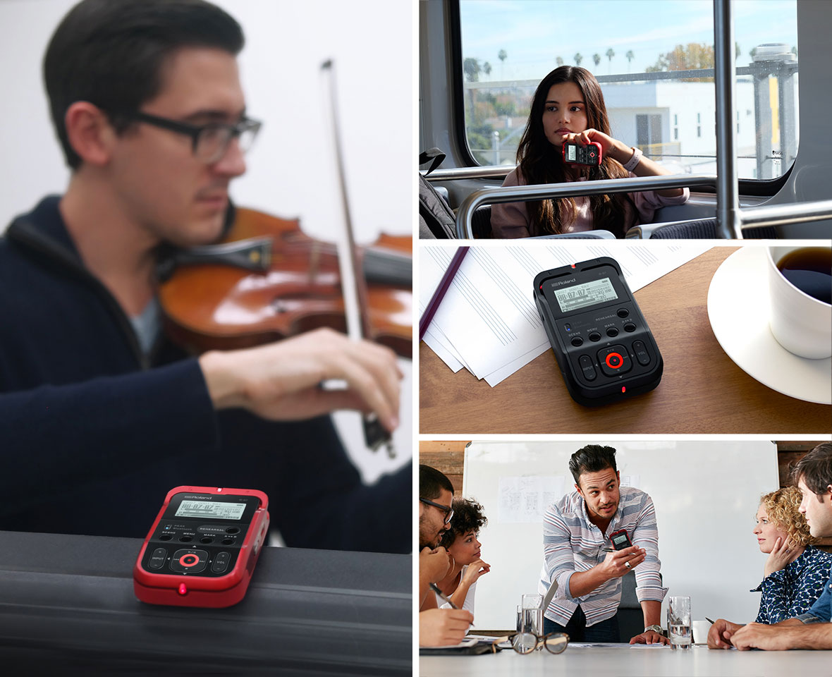 Roland R-07 BK Gravador Portátil Bluetooth SDHC